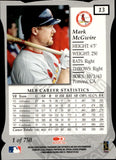 1998 Mark McGwire Donruss Elite RED ASPIRATIONS DIE CUT /750 #13 St. Louis Cardinals