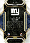 2021 Kadarius Toney Panini Select CLUB LEVEL BLUE ROOKIE 25/99 RC #252 New York Giants