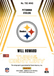 2025 Will Howard Donruss Elite ROOKIE BLUE TURN OF THE CENTURY AUTO 04/25 AUTOGRAPH #TOC-WHO Pittsburgh Steelers