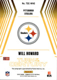 2025 Will Howard Donruss Elite ROOKIE BLUE TURN OF THE CENTURY AUTO 04/25 AUTOGRAPH #TOC-WHO Pittsburgh Steelers