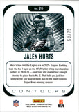 2025 Jalen Hurts Panini Phoenix SILVER MOJO CONTOURS 52/75 #26 Philadelphia Eagles