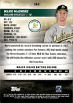 2024 Mark McGwire Topps Stadium Club SP MEMBERS ONLY /20 #263 Oakland A's
