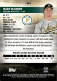 2024 Mark McGwire Topps Stadium Club SP MEMBERS ONLY /20 #263 Oakland A's