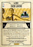 2014-15 Zach LaVine Panini Gold Standard ROOKIE DUAL JERSEY AUTO 089/149 AUTOGRAPH RELIC RC #252 Minnesota Timberwolves