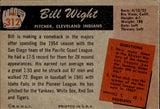 1955 Bill Wight Bowman #312 Cleveland Indians BV $20