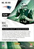 2021 Mac Jones Panini Illusions ROOKIE HIGHLIGHT JERSEY RELIC RC #HS-MJ New England Patriots