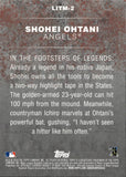 2018 Shohei Ohtani Topps Series 2 ROOKIE LEGENDS IN THE MAKING RC #LITM-2 Anaheim Angels