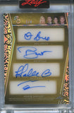 2025 Brie Larson Ben Affleck Halle Berry Andrew Garfield Gal Gadot Henry Cavill Michelle Pfeiffer Val Kilmer Leaf Red Carpet SILVER FOIL OCTET 8 WAY AUTO 1/4 AUTOGRAPH #O-3 Super Heroes
