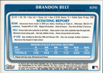 2011 Brandon Belt Bowman Chrome 1ST BOWMAN AUTO AUTOGRAPH #BCP93 San Francisco Giants