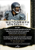 2024 Donovan McNabb Leaf In the Game Used GAME-USED AUTOGRAPH MEMORABILIA AUTO JERSEY PURPLE 2/7 #IGA-DM1 Philadelphia Eagles