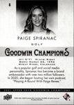 2021 Paige Spiranac Upper Deck Goodwin Champions PLATINUM BLACK GOLD 224/249 #8 Golfer