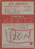 1965 Jim Brown Philadelphia #31 Cleveland Browns HOF BV $80