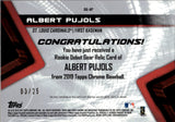 2019 Albert Pujols Topps Chrome ORANGE REFRACTOR DEBUT GEAR PATCH 03/25 RELIC #DG-AP St. Louis Cardinals