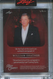 2025 William Shatner Leaf Red Carpet SILVER FOIL AUTO 1/3 AUTOGRAPH #A-WS1 Star Trek