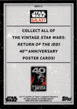 2023 Return of the Jedi Topps Chrome Galaxy POSTER PRISM REFRACTOR 11/75 #ROTJ-1
