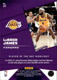2021-22 LeBron James Panini Player of the Day KABOOM 95/99 #24 Los Angeles Lakers