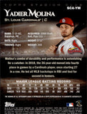 2019 Yadier Molina Topps Stadium Club BLACK FOIL AUTO 03/25 AUTOGRAPH #SCA-YM St. Louis Cardinals