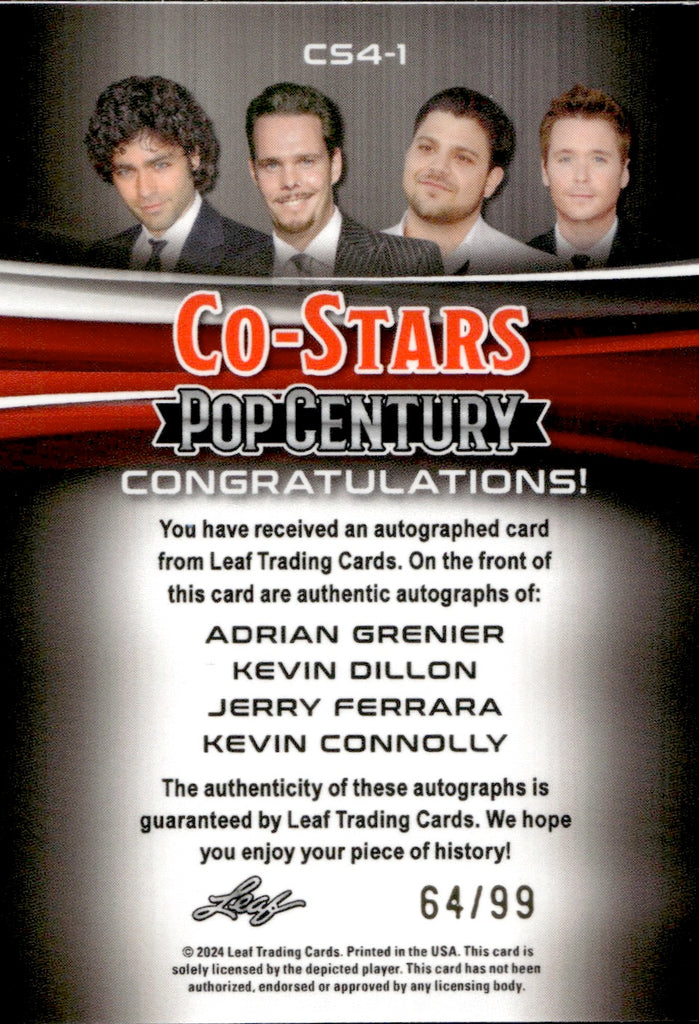 2024 Adrian Grenier Kevin Dillon Jerry Ferrara Kevin Connolly Leaf Pop