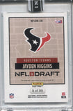 2025 Jayden Higgins Panini Instant NFL DRAFT ROOKIE JERSEY NUMBER 09/99 AUTO AUTOGRAPH #NFLDN-28 Houston Texans