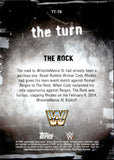 2025 The Rock Topps Finest WWE THE TURN DIE-CUT REFRACTOR 23/75 #TT-TR WWE Legend