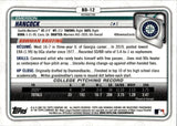 2020 Emerson Hancock Bowman Chrome Draft 1ST BOWMAN REFRACTOR #BD-12 Seattle Mariners