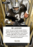 2024 Bo Jackson Leaf National Convention Metal HOLO SILVER 16/20 #LMB-7 Oakland Raiders