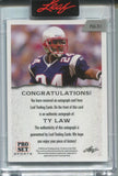 2022 Ty Law Leaf Pro Set AUTO AUTOGRAPH #PSA-TL1 New England Patriots HOF