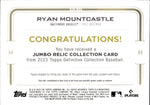 2023 Ryan Mountcastle Topps Definitive Collection GREEN JUMBO PATCH 03/15 RELIC #DJR-MOU Baltimore Orioles