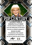 2022 Susan Olsen Leaf Pop Century GREEN AUTO 6/6 AUTOGRAPH #BA-SO1 Brady Bunch