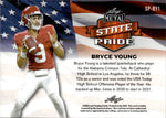 2022 Bryce Young Leaf Metal ROOKIE PURPLE WAVE STATE PRIDE RC #SP-BY1 Carolina Panthers