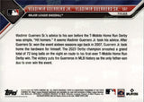 2023 Vladimir Guerrero Jr. & Sr. Topps Now 1ST FATHER/SON DUO TO BOTH WIN MLB HOME RUN DERBY #561 Toronto Blue Jays Anaheim Angels 2