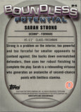 2025 Sarah Strong Bowman University Chrome BLUE REFRACTOR BOUNDLESS POTENTIAL 092/150 #BP-16 UConn Huskies