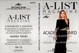 2024 Marisa Tomei Leaf History Book A-LIST MAGAZINE PURPLE FOIL AUTO 08/10 AUTOGRAPH BOOKLET #ALM-MT1 Spider-Man