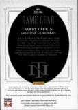 2021 Barry Larkin Panini National Treasures GAME GEAR DUAL JERSEY 72/99 RELIC #GG-BL Cincinnati Reds HOF