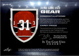 2023 Carey Price Leaf In the Game Used GEAR 6 PIECE PATCH JERSEY 04/15 RELIC #GUG-6 Montreal Canadiens