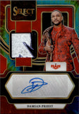 2024 Damian Priest Panini Select WWE TIE DYE SHIRT AUTO 22/25 AUTOGRAPH RELIC #AM-DPS Monday Night Raw