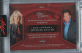 2025 Uma Thurman Michael Madsen Leaf Red Carpet BLACK FOIL DUAL AUTO 1/1 ONE OF ONE AUTOGRAPH #DA-24