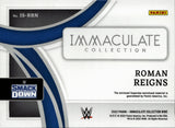 2022 Roman Reigns Panini Immaculate WWE IMMACULATE STANDARD JUMBO SHIRT 27/99 RELIC #IS-RRN Friday Night Smackdown