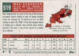 2008 Max Scherzer Topps Heritage High Number ROOKIE RC #519 Arizona Diamondbacks