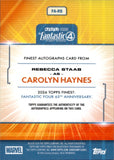 2026 Rebecca Staas as Carolyn Hayes Topps Finest REFRACTOR AUTO AUTOGRAPH #FA-RS Fantastic Four