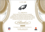 2025 A.J. Brown Panini Flawless BLUE FOIL FLAWLES FLYERS AUTO 07/10 AUTOGRAPH #FF-AJB Philadelphia Eagles