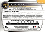 2025 Caleb Durbin Bowman Chrome PROSPECT MEGA BOX AUTO AUTOGRAPH #BMA-CDU Milwaukee Brewers