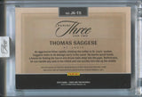 2025 Thomas Saggese Panini Three and Two ROOKIE GOLD JUMBO PATCH AUTO 06/10 AUTOGRAPH RELIC #JK-TS St. Louis Cardinals