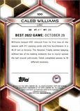 2023 Caleb Williams Bowman University Best ROOKIE RC #100 Chicago Bears 2