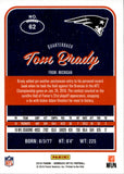 2016 Tom Brady Donruss Optic #62 New England Patriots