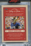 2025 Riley Leonard Leaf Glory of the Game ROOKIE AUTO 56/99 AUTOGRAPH RC #FG-RL1 Indianapolis Colts