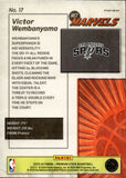 2023-24 Victor Wembanyama Panini Hoops Premium Stock ROOKIE RETRO NET MARVELS PREMIUM RC #17 San Antonio Spurs