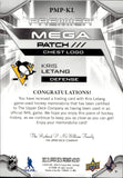 2019-20 Kris Letang Upper Deck Premier MEGA PATCH CHEST LOGO 13/35 RELIC #PMP-KL Pittsburgh Penguins