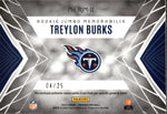 2022 Treylon Burks Panini Phoenix JUMBO ROOKIE PATCH BLUE 04/25 RELIC RC #RJM-11 Tennessee Titans