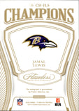 2025 Jamal Lewis Panini Flawless BLUE FOIL CHAMPIONS AUTO 07/10 AUTOGRAPH #CH-JLS Baltimore Ravens
